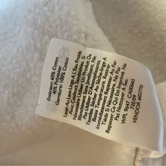 Eddie Bauer Mushroom patchwork white cotton hoodie - Picture 6 of 16